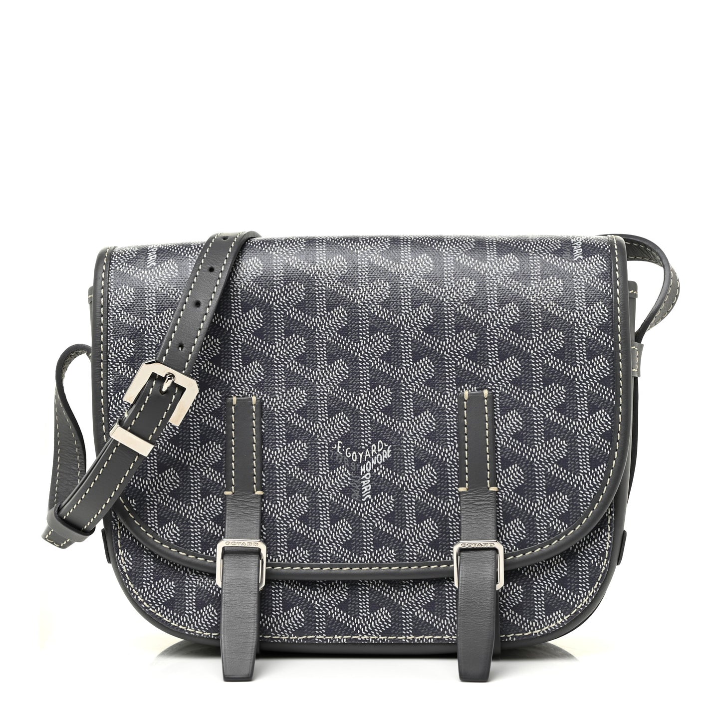 Goyardine Belvedere PM Messenger Bag Grey