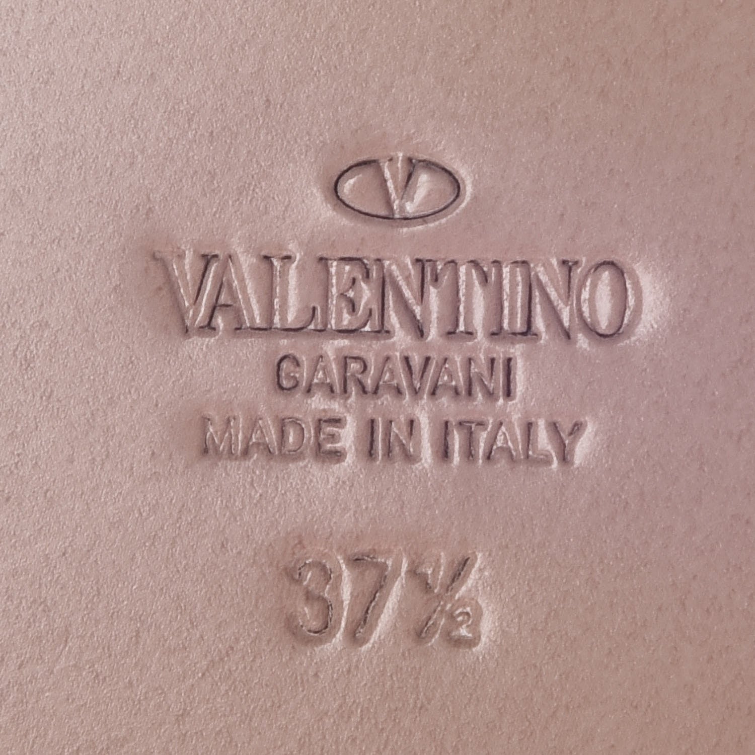 Valentino Garavani Grainy Cowhide Vlogo Slingback Flat Thong Sandals 37.5 Rose Cannelle 8 of 8
