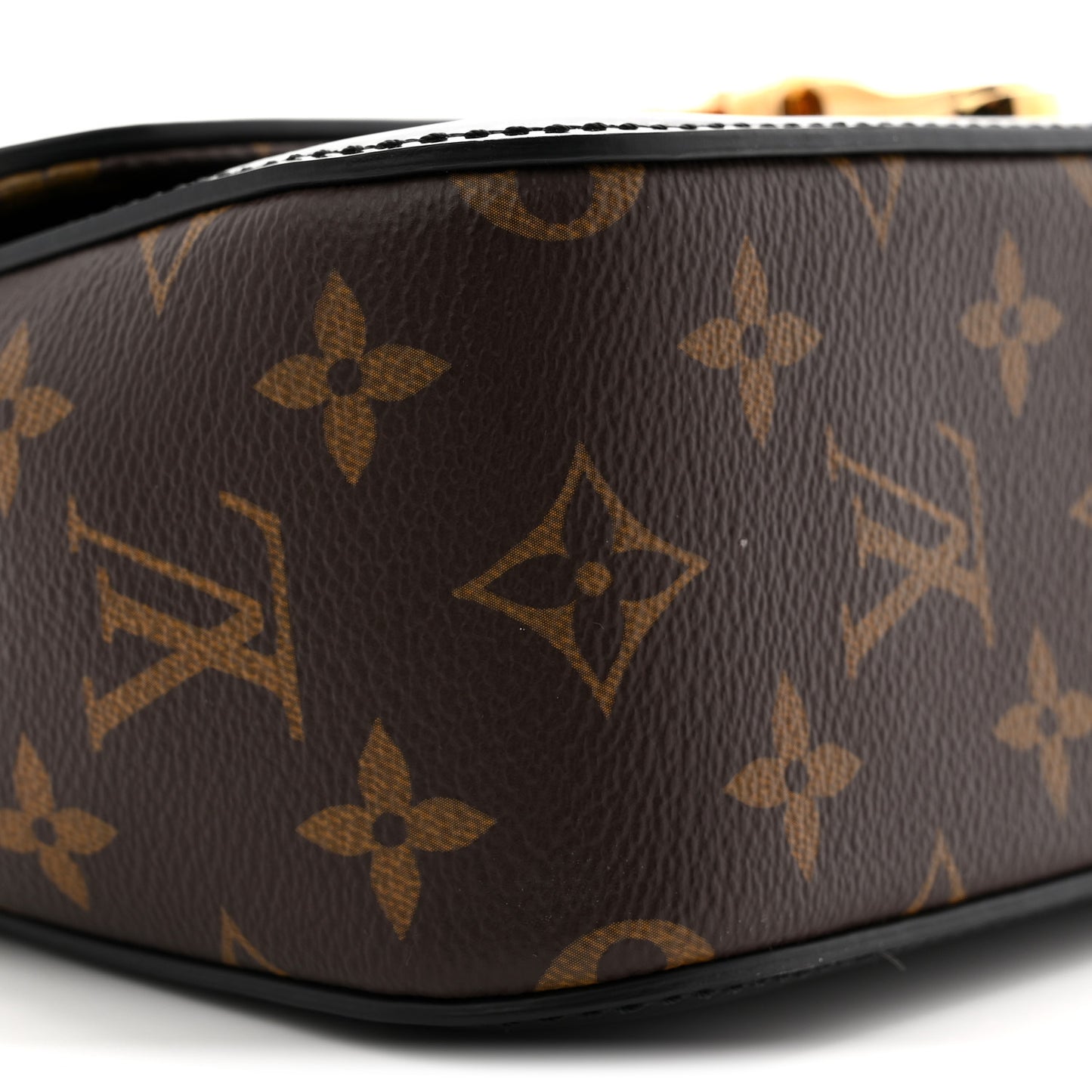Patent Calfskin Monogram Cherrywood BB Black