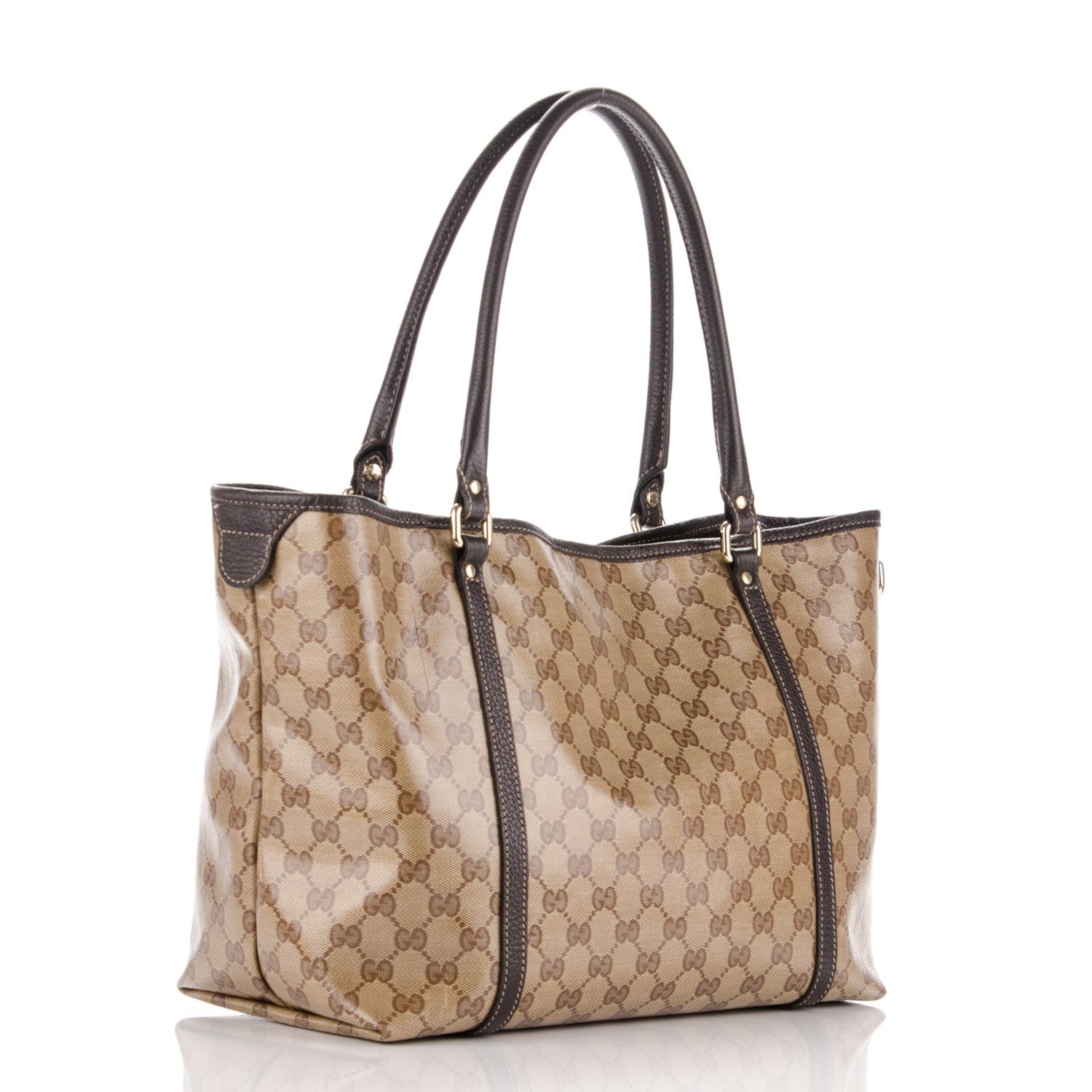 Gucci Crystal Monogram Large Joy Tote Brown 3 of 7