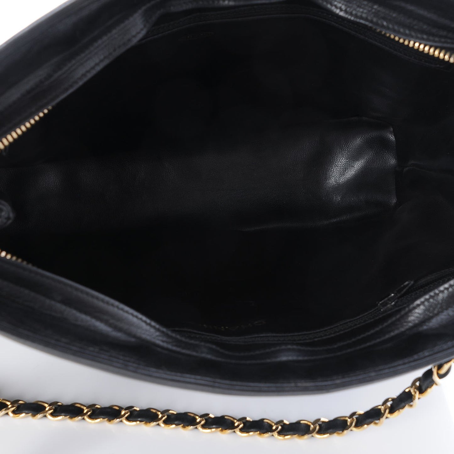Lambskin Quilted Shoulder Bag Black