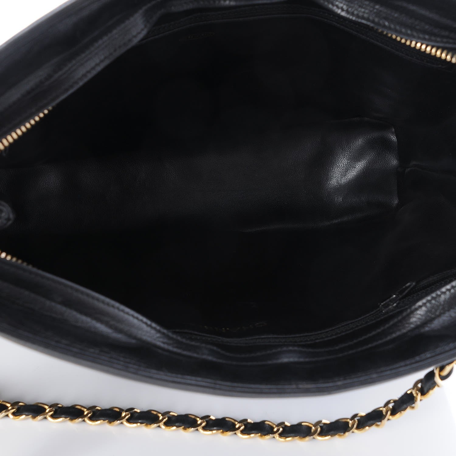 Chanel Lambskin Quilted Shoulder Bag Black 5 of 9