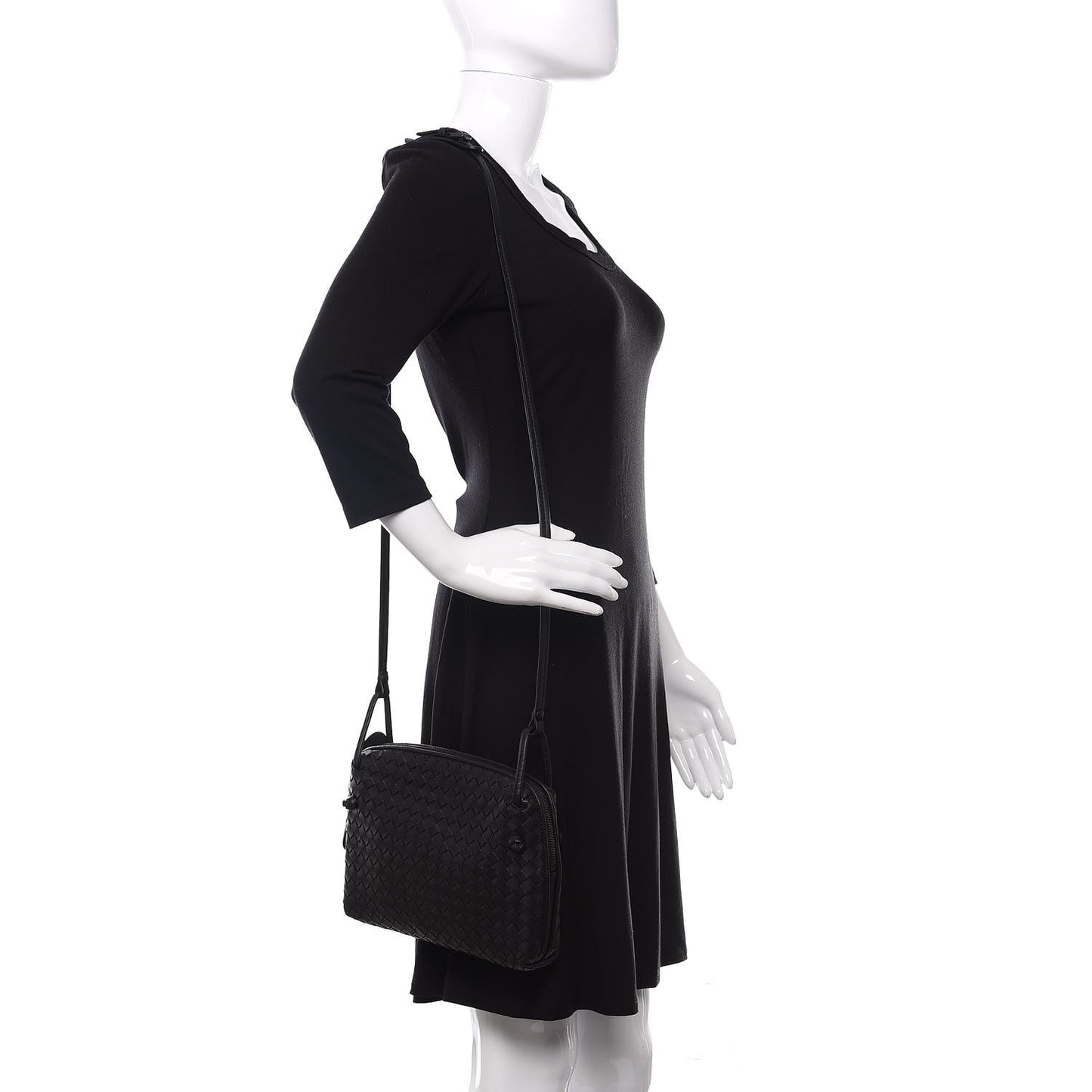 Nappa Intrecciato Nodini Bag Black
