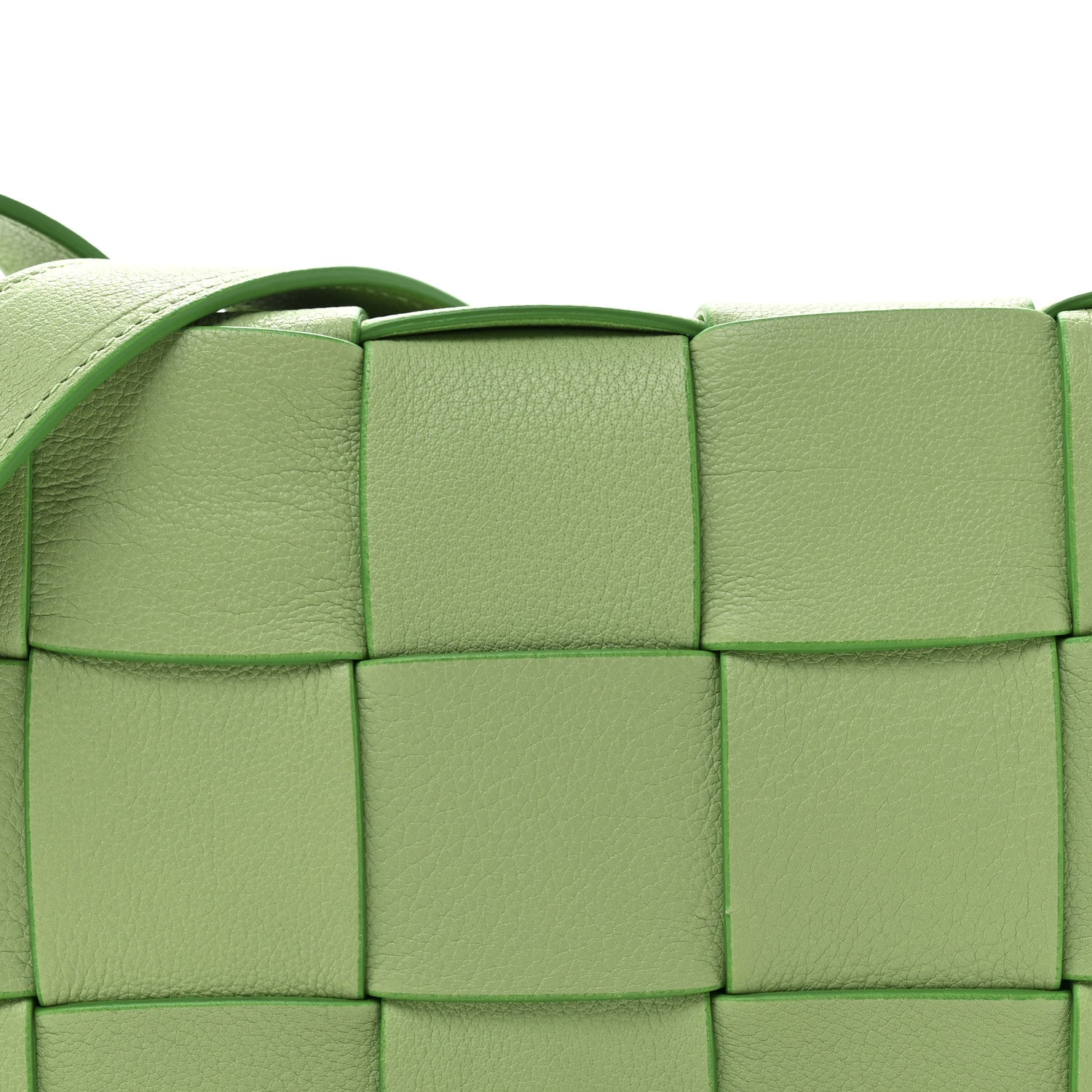 Bottega Veneta Grained Calfskin Maxi Intrecciato Cassette Crossbody Bag Pistachio 8 of 11