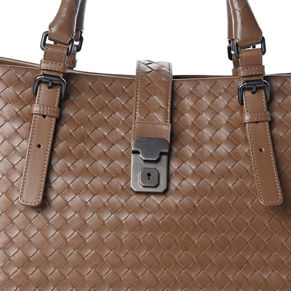 Bottega Veneta Nappa Intrecciato Medium Roma Tote Brown Taupe 13 of 13