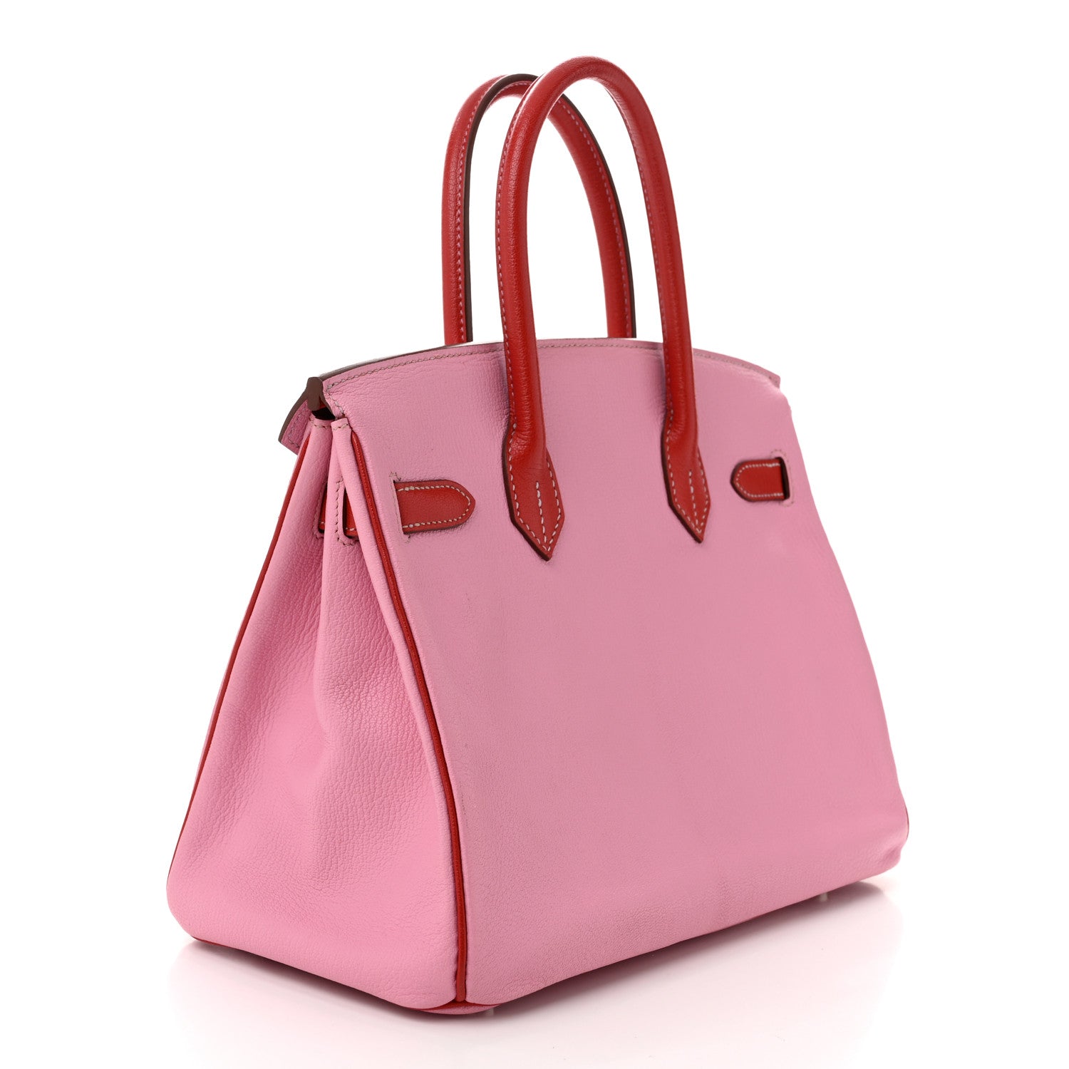 Hermes Chevre Mysore Horseshoe Birkin 30 5P Pink Rouge Garance 3 of 10