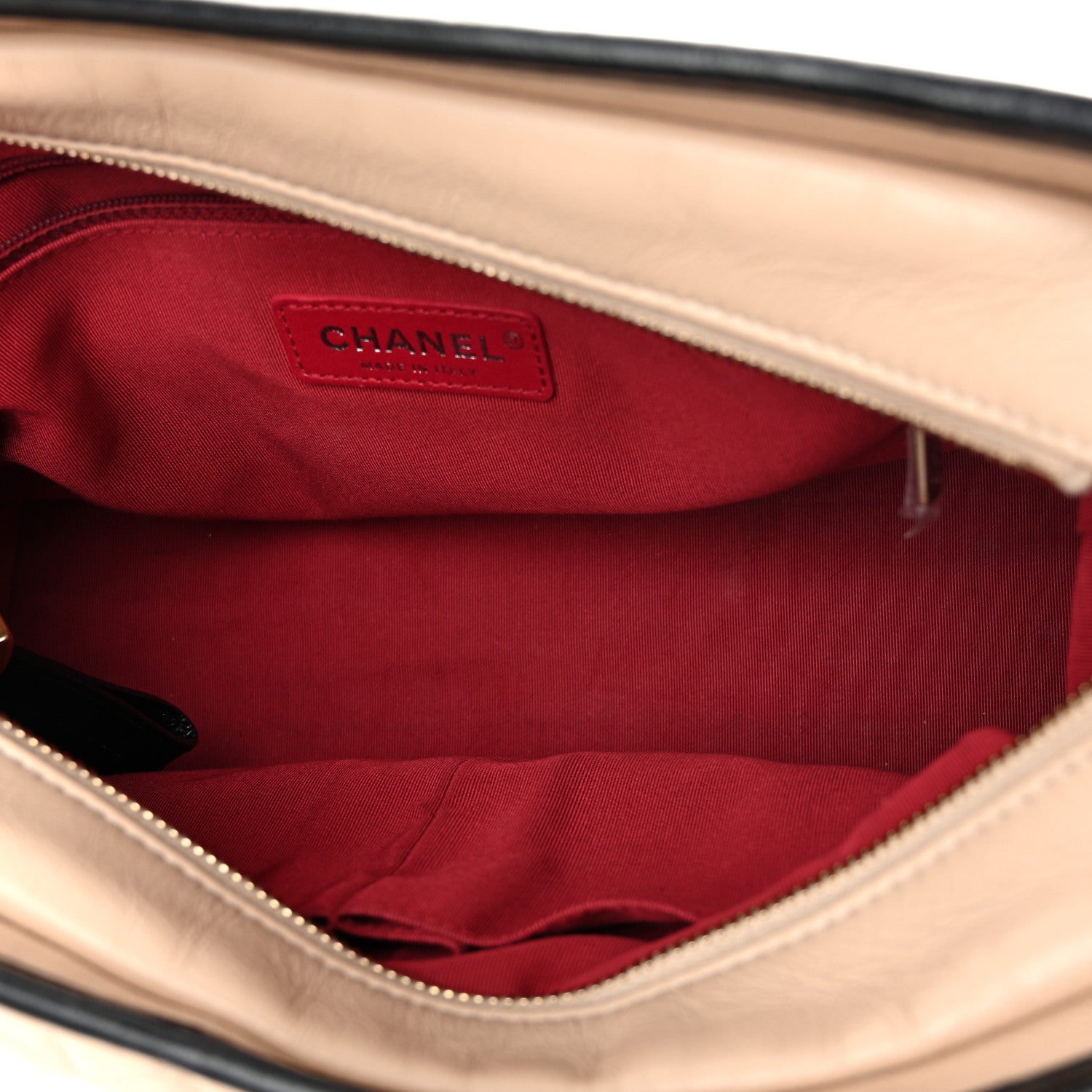 Chanel Aged Calfskin Quilted Medium Gabrielle Hobo Beige Black 5 of 10
