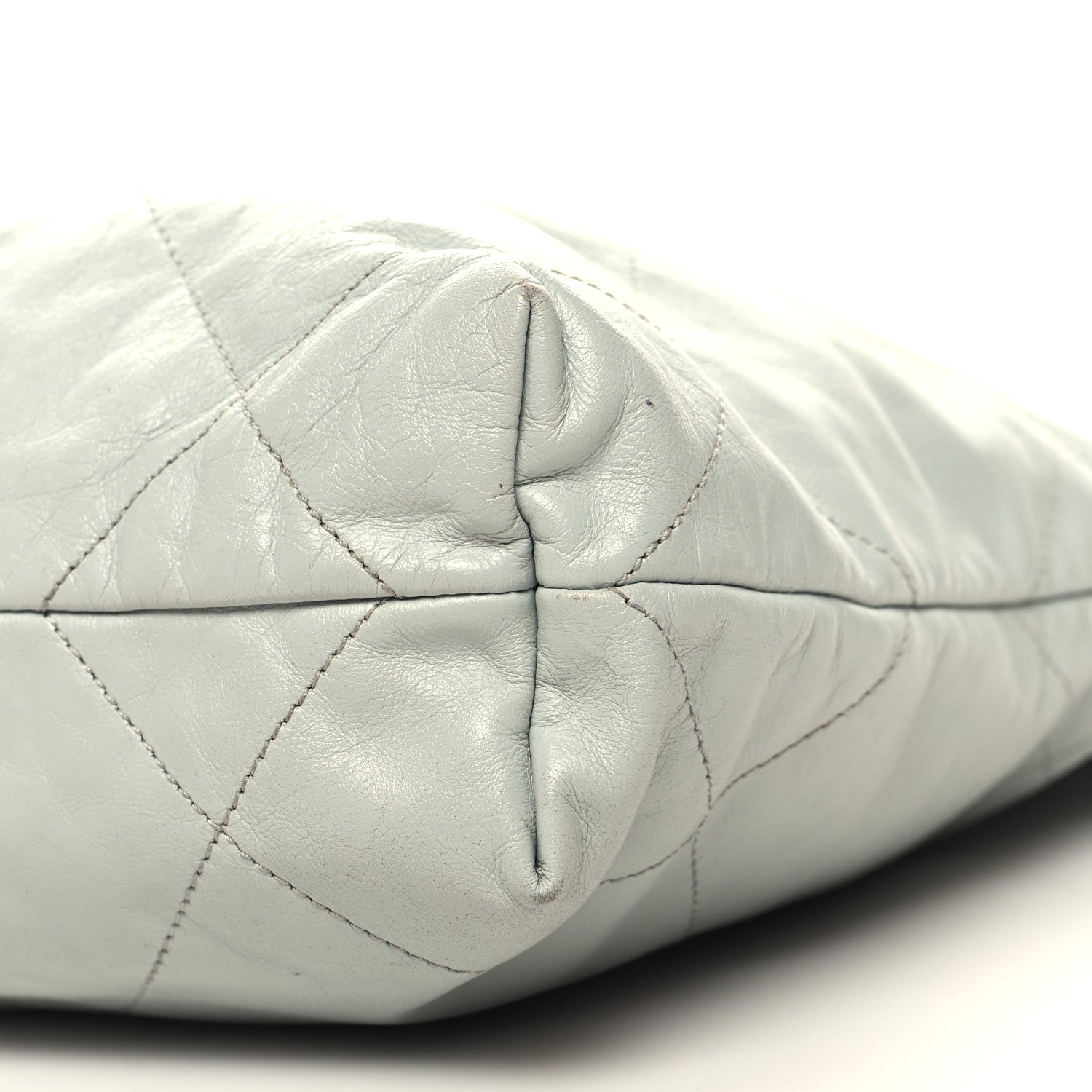 Chanel Shiny Calfskin Quilted Small Chanel 22 Grey 12 of 14