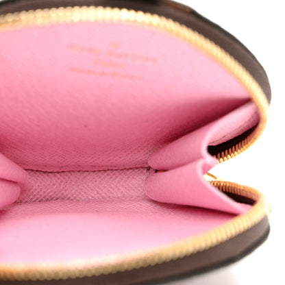 Louis Vuitton Monogram 2021 Christmas Animation Japanese Garden Round Coin Purse Wisteria Pink 3 of 4