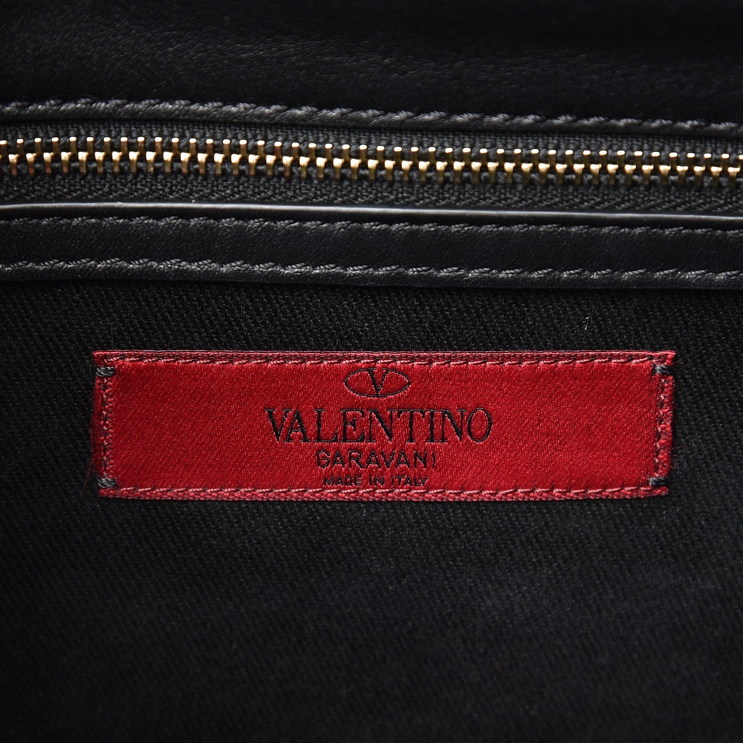 Valentino Garavani Vitello Medium Glam Lock Rockstud Flap Black 7 of 9