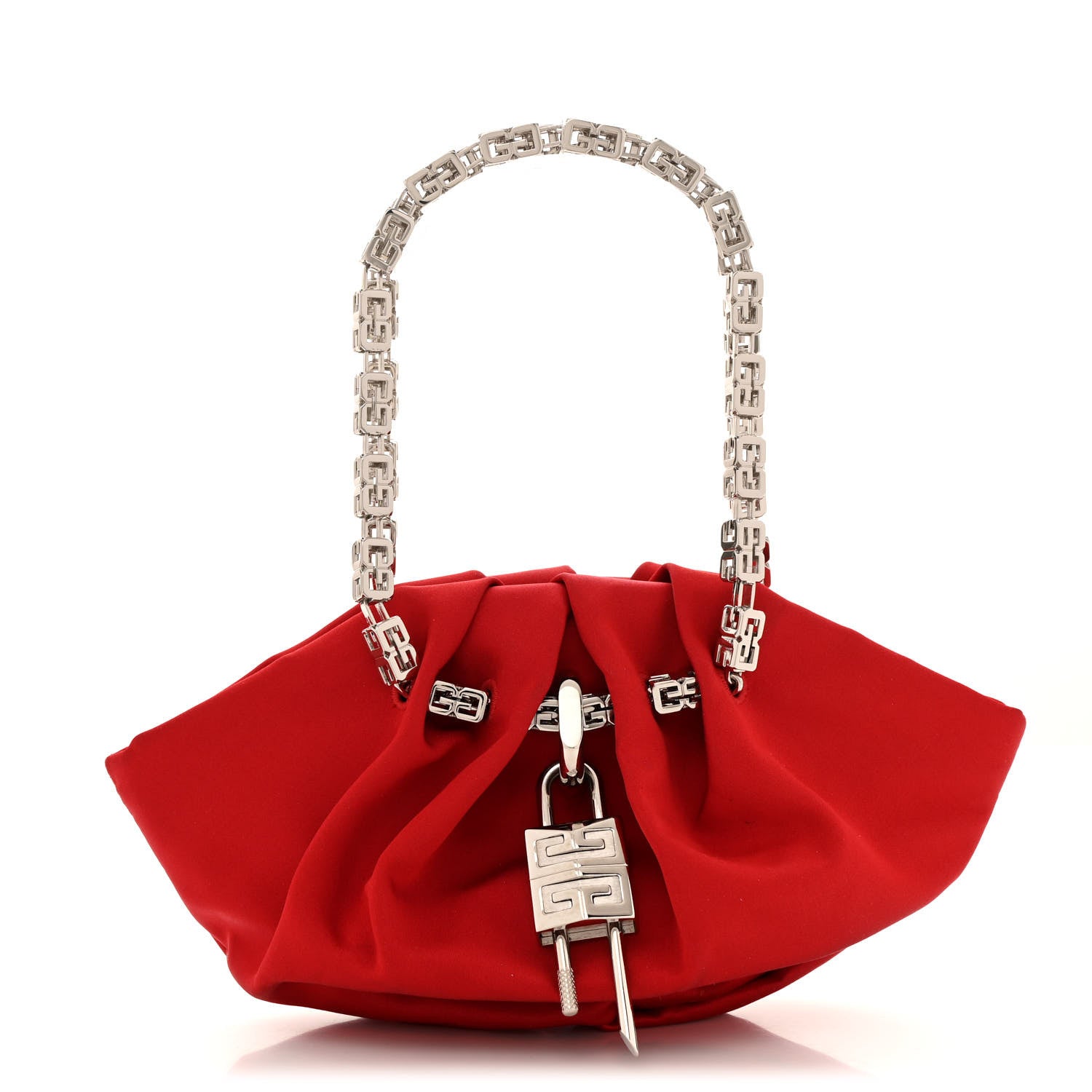 Givenchy Satin Mini Kenny Shoulder Bag Red 1 of 12