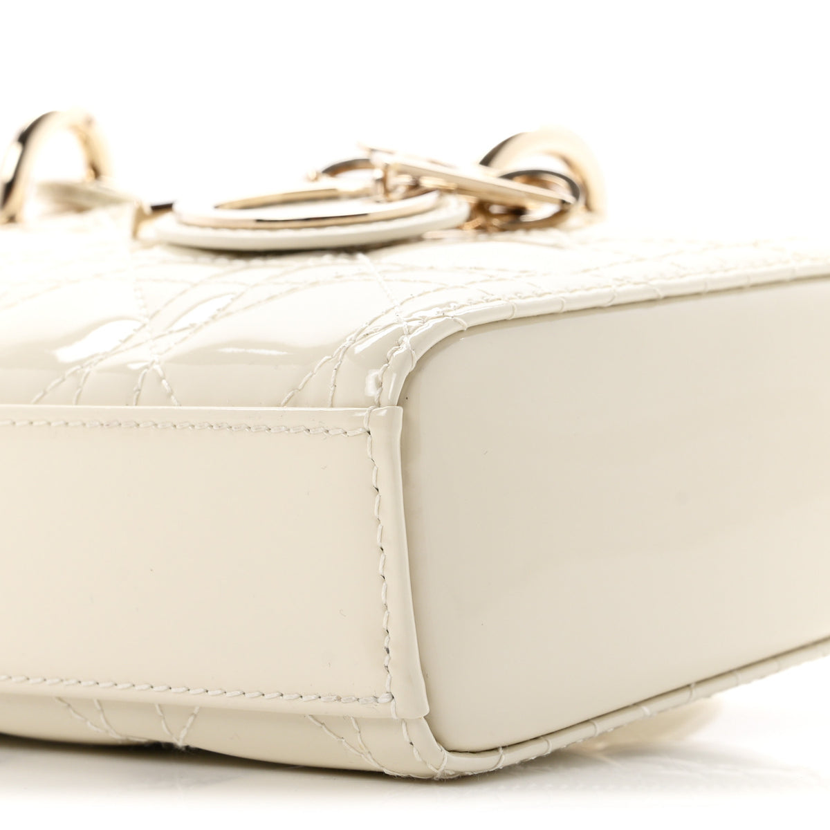 Patent Cannage Small Lady D-Joy White