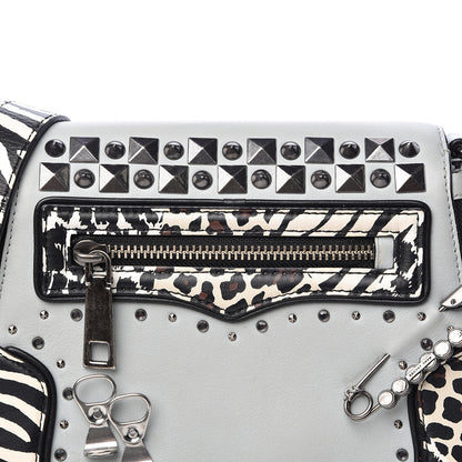 Marc Jacobs Calfskin Embellished Animal Mashup Saddle Bag Frost Multi 9 of 12