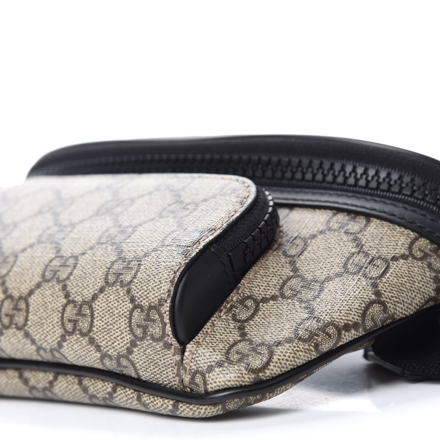 GG Supreme Monogram Belt Bag Black