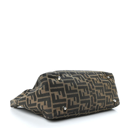 Fendi Zucca Top Handle Tote Tobacco 3 of 7
