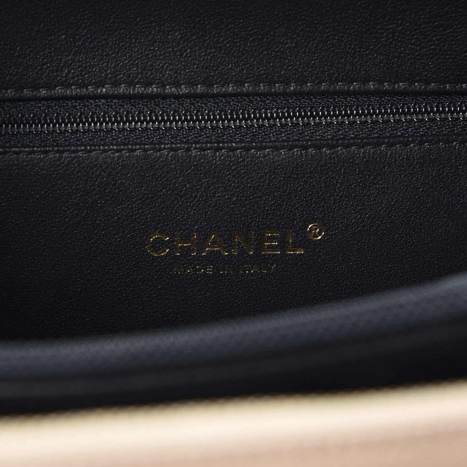 Chanel Caviar Quilted Medium CC Filigree Vanity Case Beige Black 7 of 11