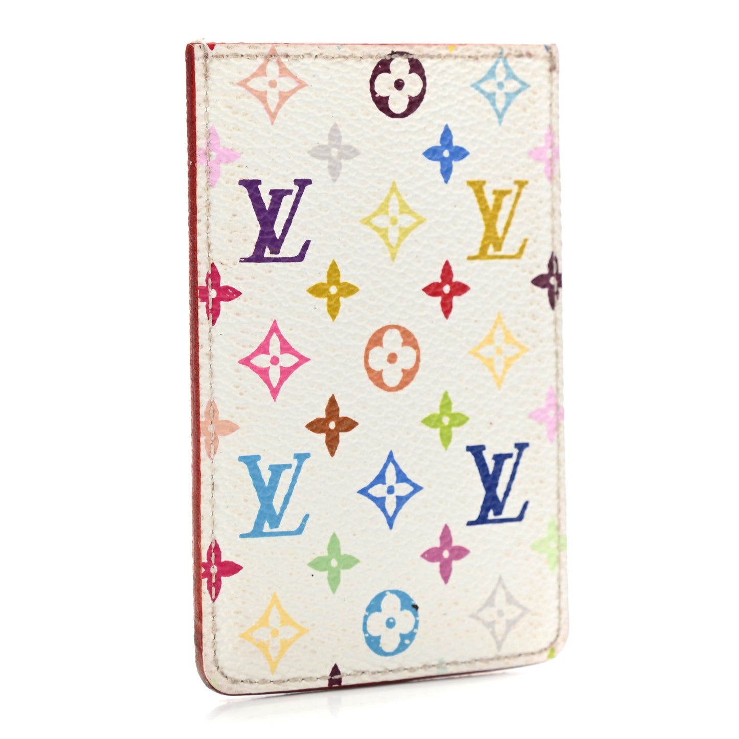 Monogram Multicolor Mirror and Case Pouch White