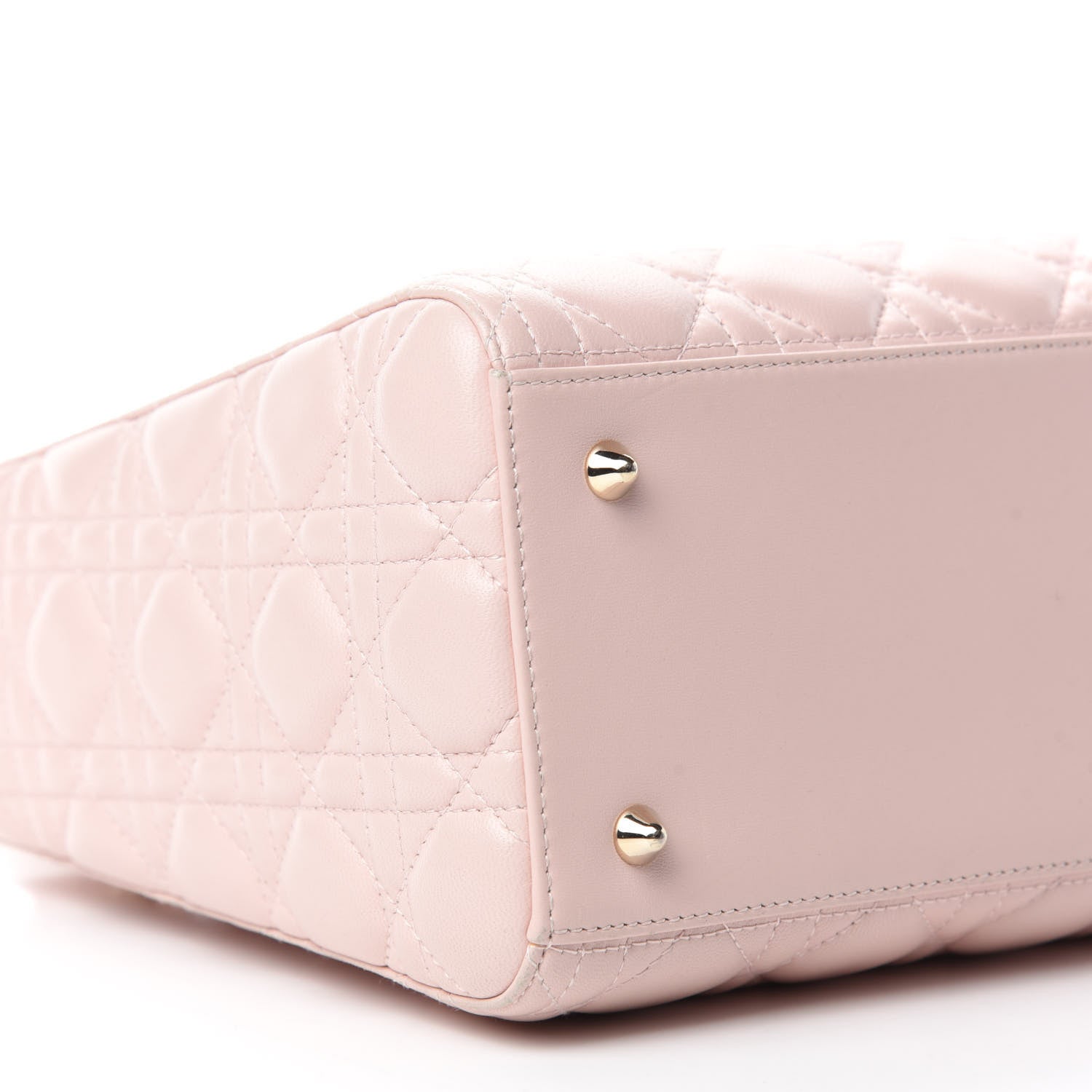 Christian Dior Lambskin Cannage Medium Lady Dior Light Pink 6 of 12