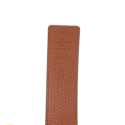 Louis Vuitton Taurillon Calfskin 30mm LV Initiales Reversible Belt 80 32 Black 6 of 7