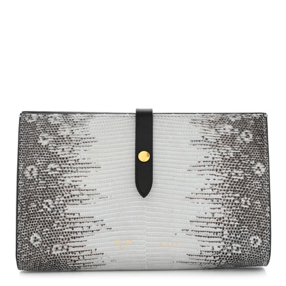 Celine Lizard Calfskin Large Multifunction Strap Wallet Natural 1 of 11