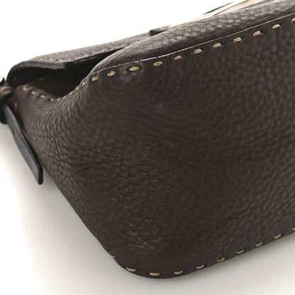 Fendi Calfskin Romano Selleria Mini Mama Baguette Brown 7 of 8