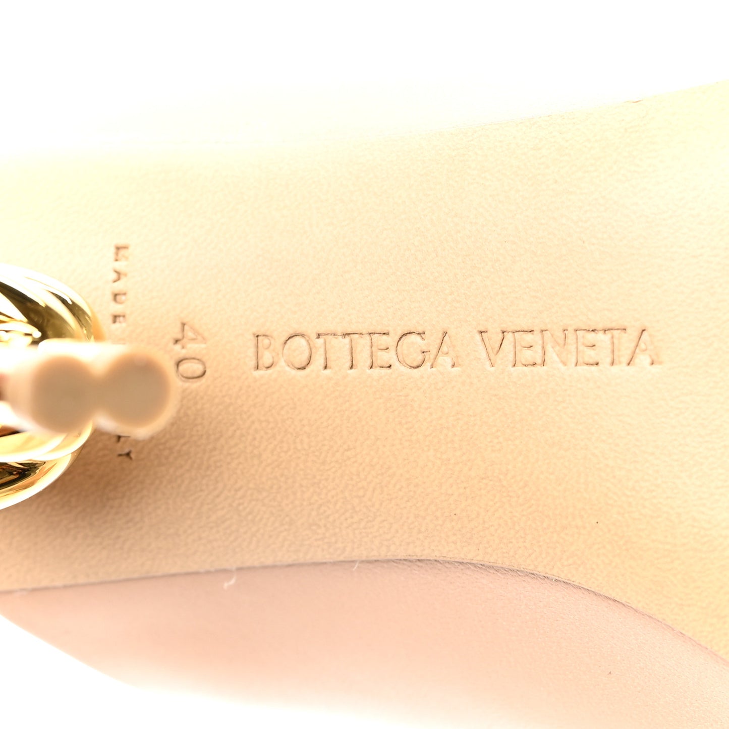 Lambskin Knot Mule Sandals 40 Cipria