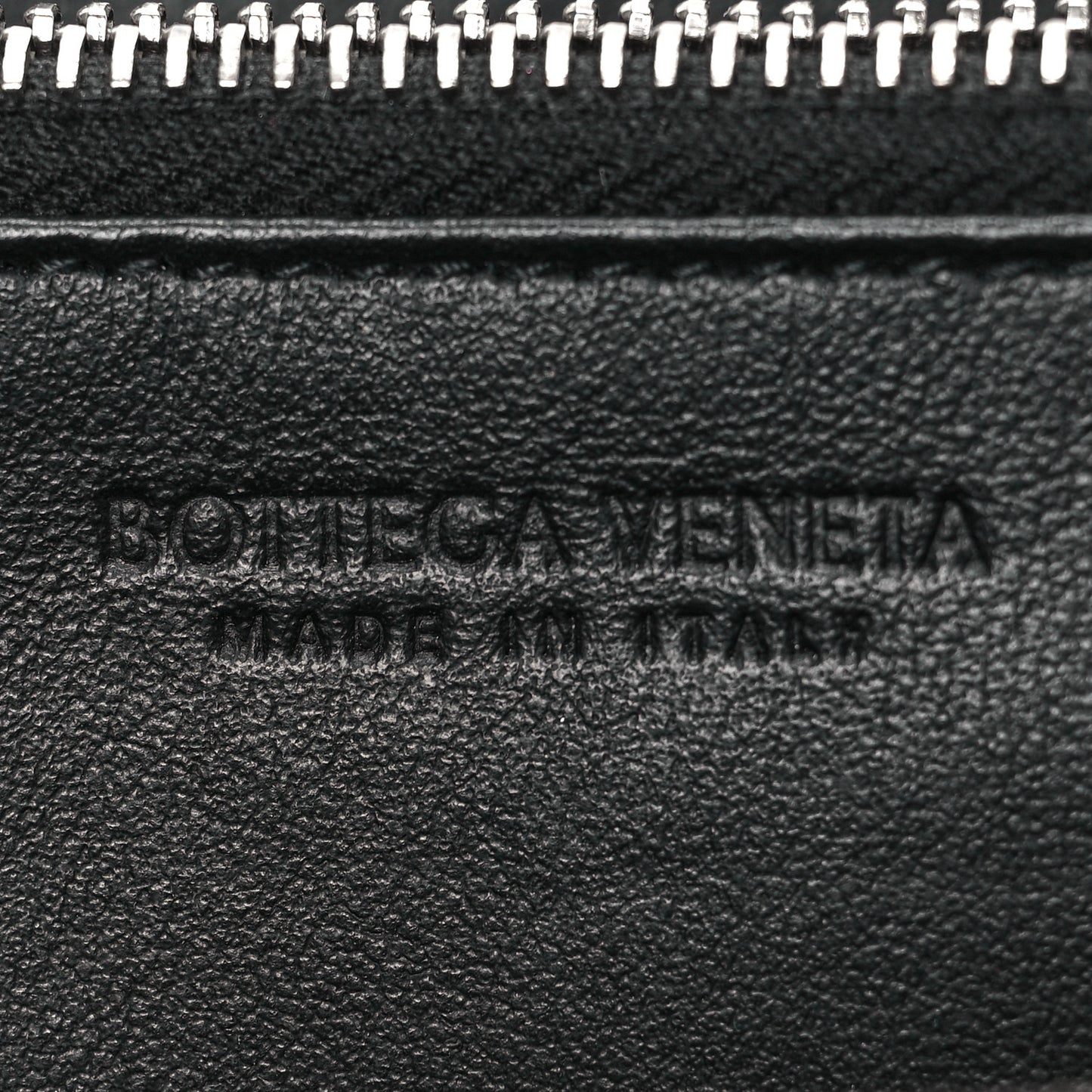 Nappa Maxi Intrecciato Zip Around Wallet Black