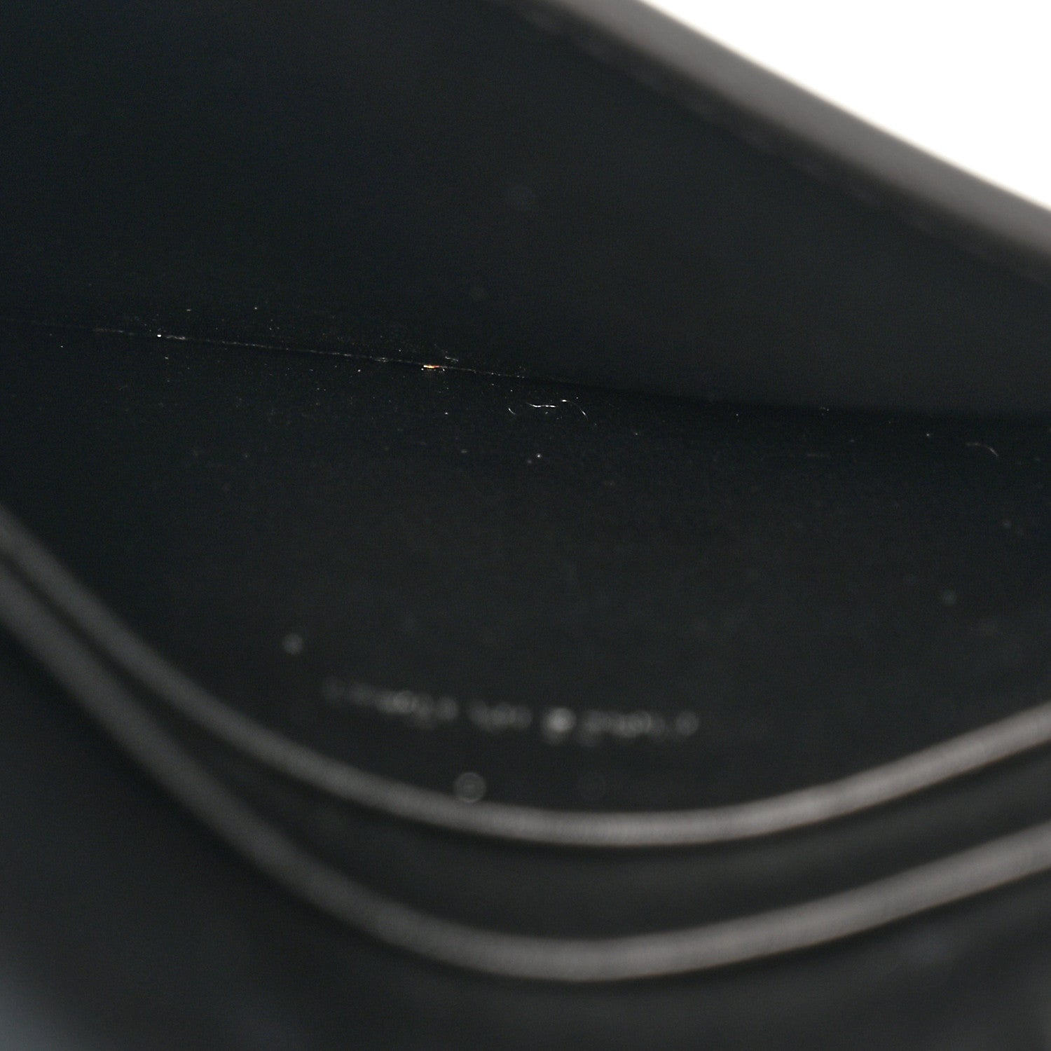 Celine Shiny Calfskin Triomphe Flap Card Holder Black 5 of 9