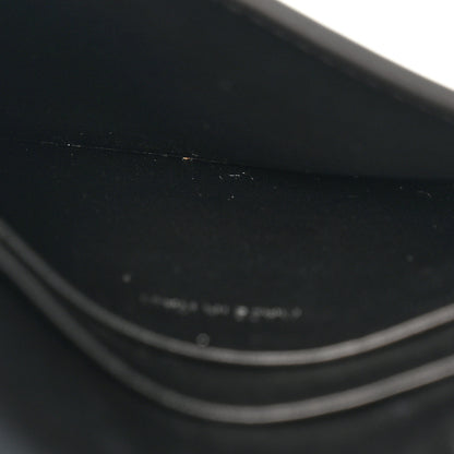 Celine Shiny Calfskin Triomphe Flap Card Holder Black 5 of 9