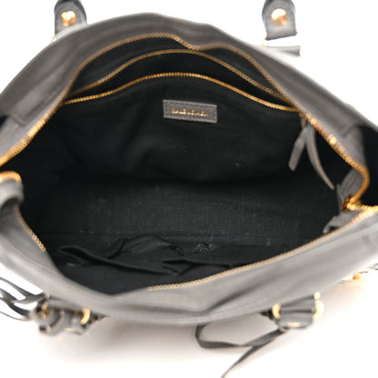 Balenciaga Chevre Gold Metallic Edge Hardware S City Gris Acier 5 of 11