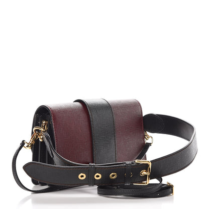 Burberry House Check Bridle Calfskin Madison Buckle Bag Burgundy 3 of 8