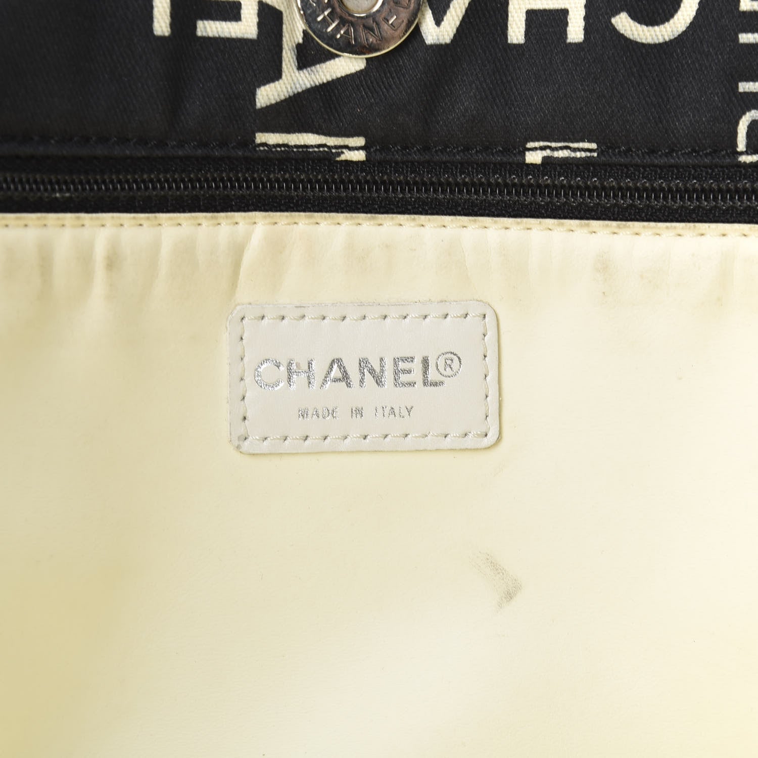 Chanel Canvas 31 Rue Cambon Beach Tote Black 7 of 11