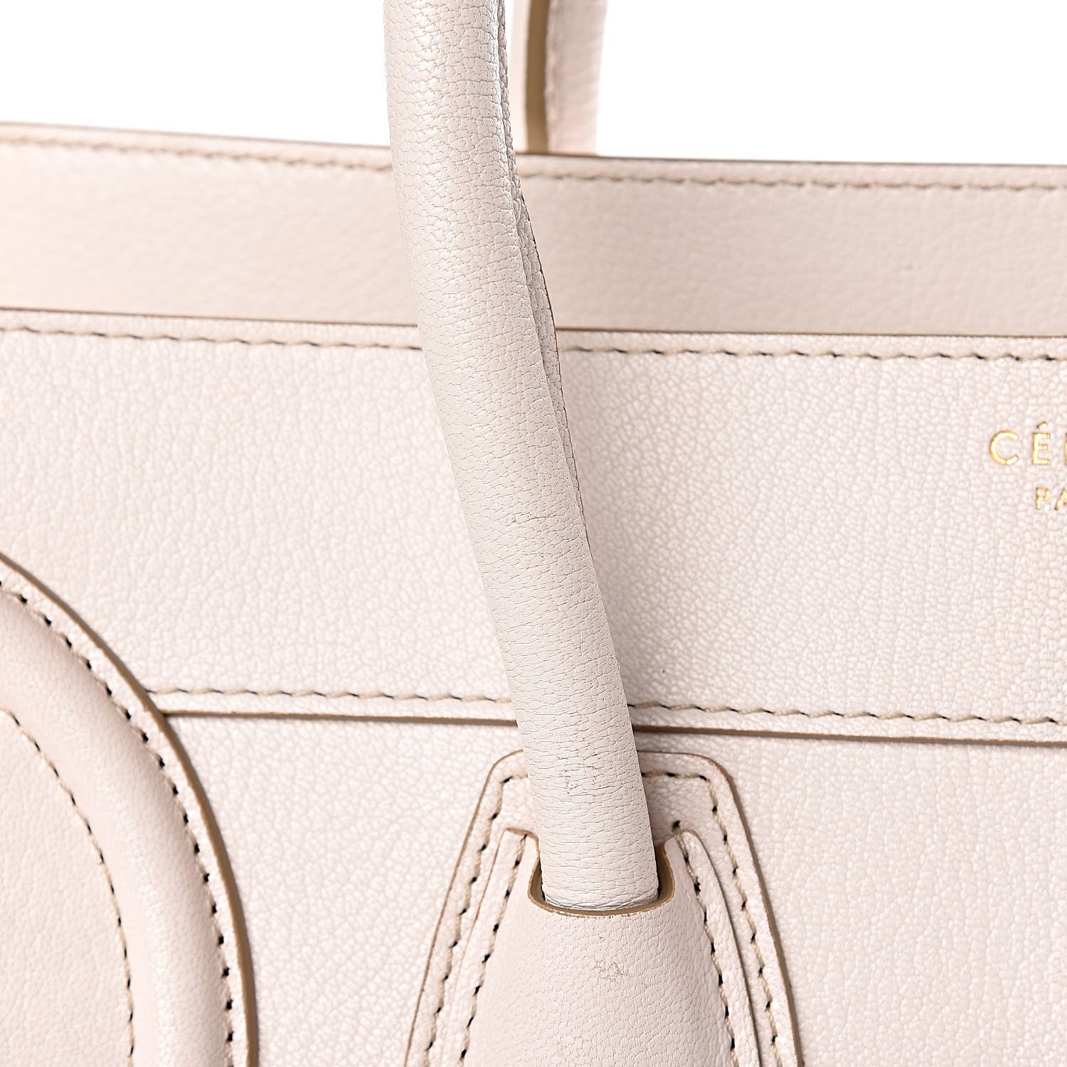 Celine Goatskin Mini Luggage White 10 of 21