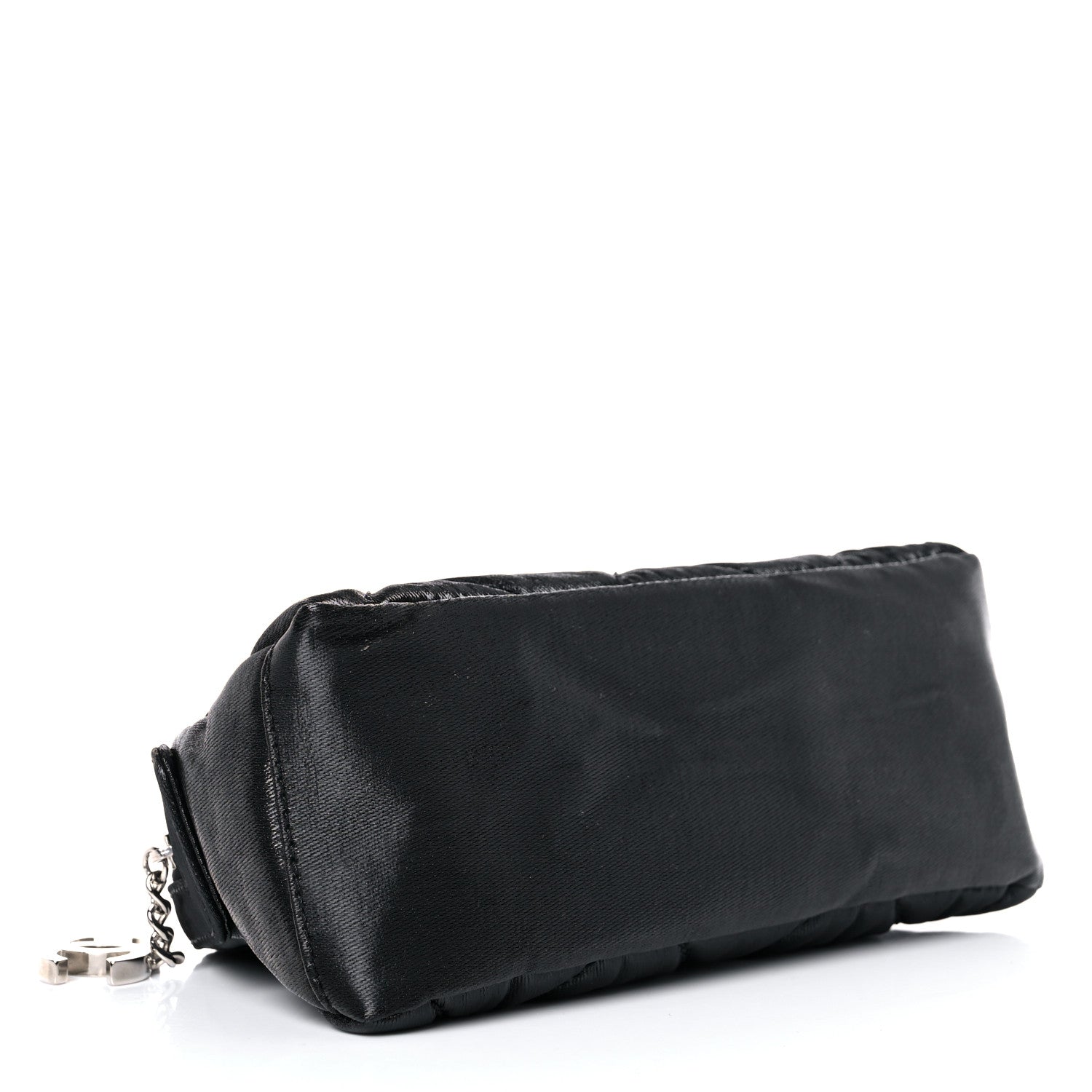 Chanel Coated Canvas Biarritz Cosmetic Case Black 4 of 13