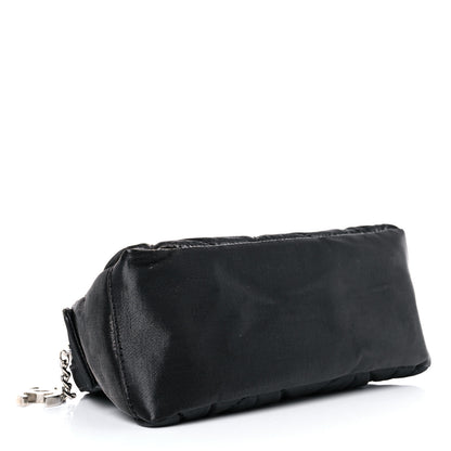 Chanel Coated Canvas Biarritz Cosmetic Case Black 4 of 13
