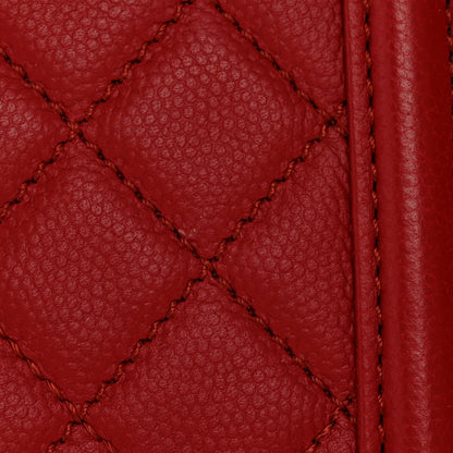 Chanel Caviar Quilted Medium Boy Flap Red 14 of 16