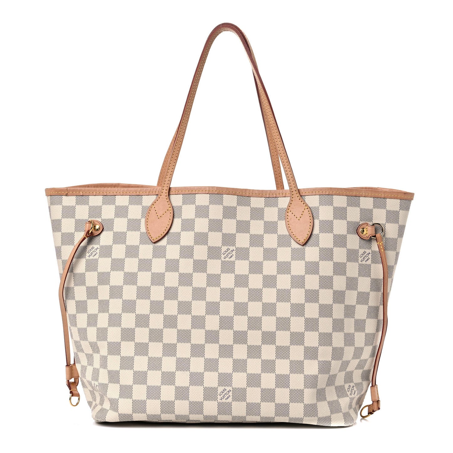 Damier Azur Neo Neverfull MM Rose Ballerine