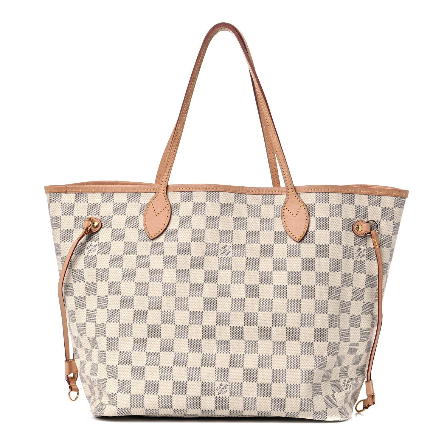Louis Vuitton Damier Azur Neo Neverfull MM Rose Ballerine 3 of 30