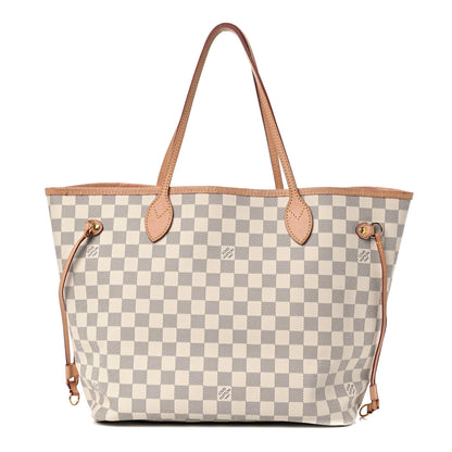 Louis Vuitton Damier Azur Neo Neverfull MM Rose Ballerine 3 of 30