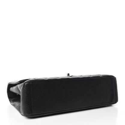 Chanel Caviar Quilted Maxi Single Flap Black 4 of 13
