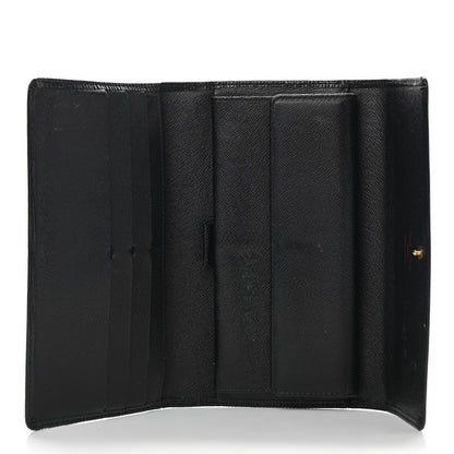 Louis Vuitton Epi Porte Tresor International Wallet Black 5 of 15