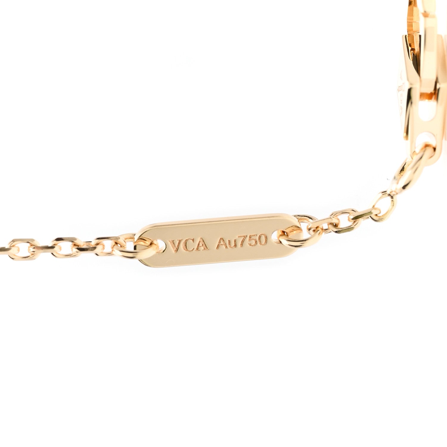 Van Cleef & Arpels 18K Yellow Gold Emerald Mini Frivole Bracelet 3 of 5