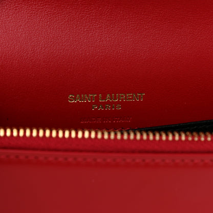 Saint Laurent Smooth Calfskin Monogram Kate Belt Bag Rouge Eros 6 of 10