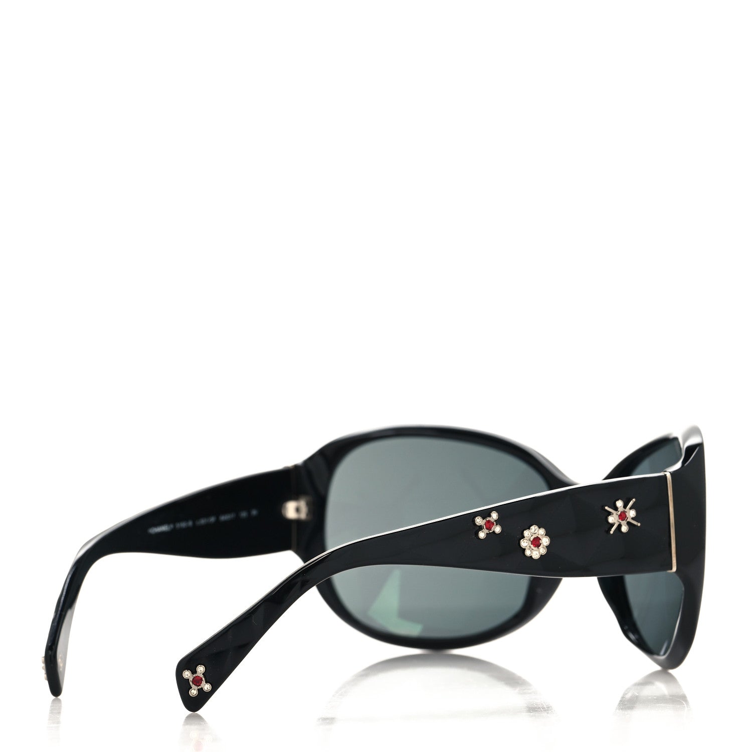 Chanel CC Crystal Sunglasses 5150-B Black 4 of 7