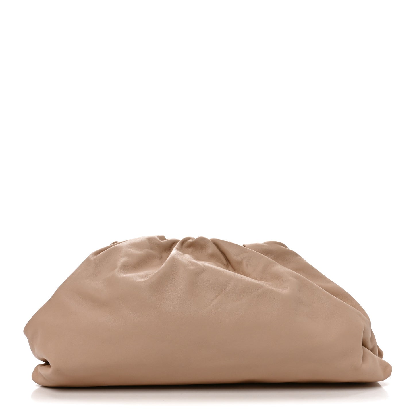 Smooth Butter Calf The Pouch Oversized Clutch Nude