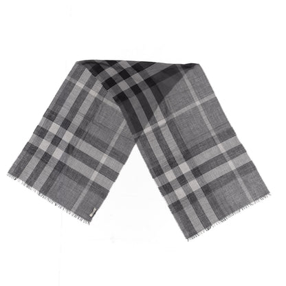 Burberry House Check Lightweight Scarf Grey 2 of 4