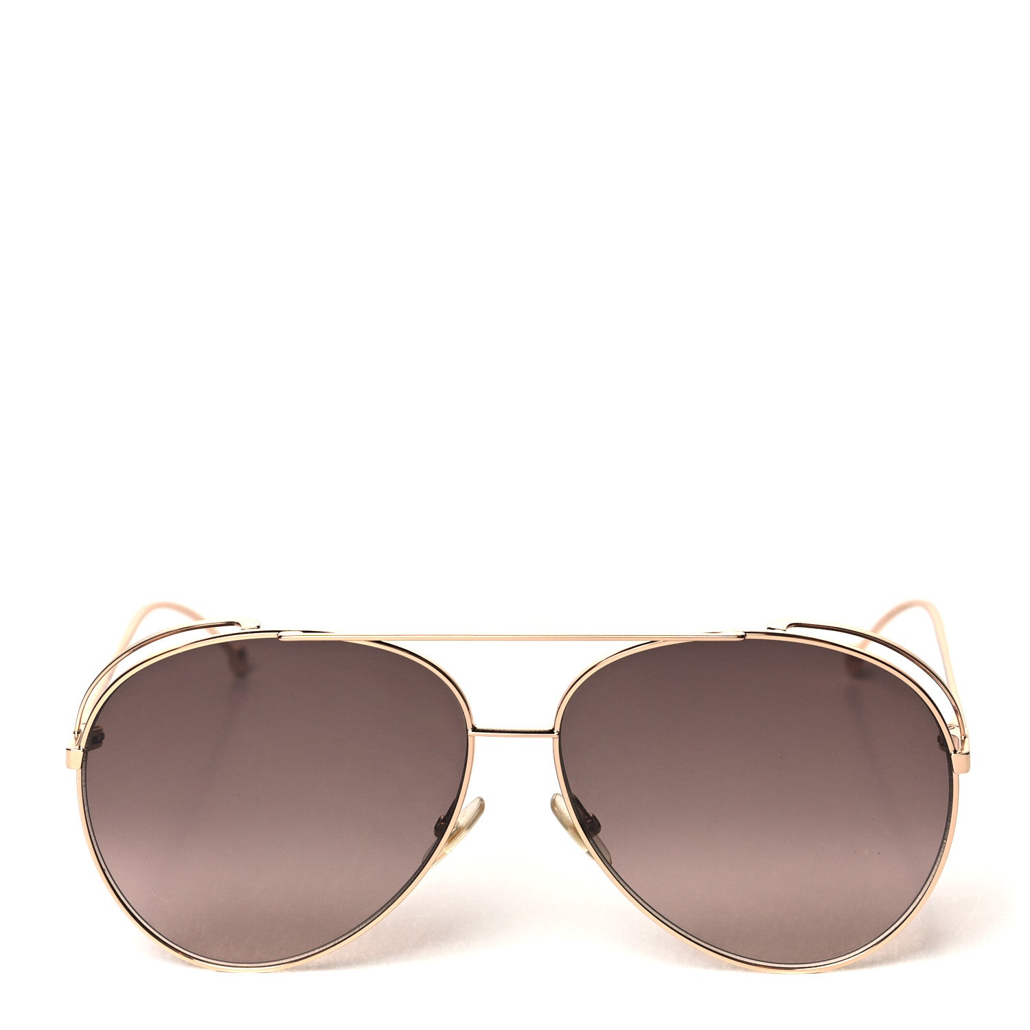Fendi Metal Aviator Sunglasses FF0286/S Gold 2 of 7