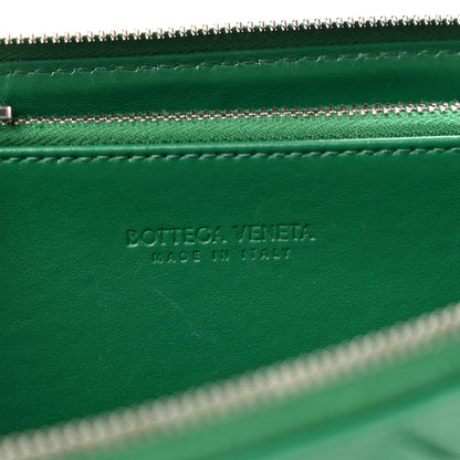Bottega Veneta Nappa Intrecciato Zip Around Wallet Racing Green 6 of 7