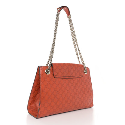 Gucci Guccissima Large Emily Chain Shoulder Bag Sun Orange 3 of 14