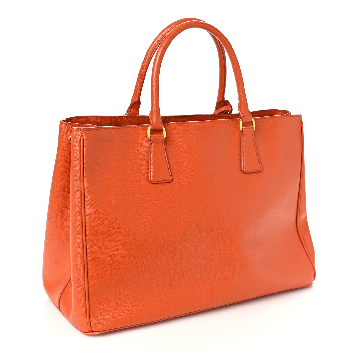 Saffiano Lux Large Tote Papaya